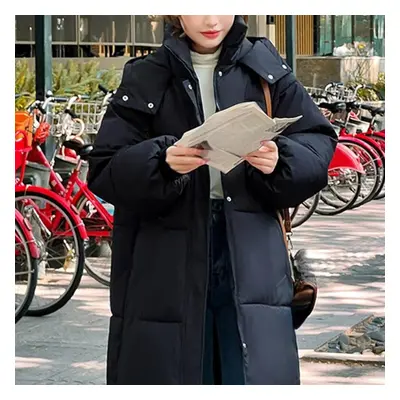 (black, M) New Winter And Autumn Women White Duck Down Hoodies Puffer Jackets Coats Warm Windpro