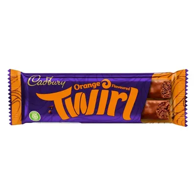 (Pack Of 48) Cadbury Twirl Orange Flavoured Chocolate Bar