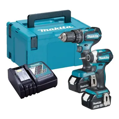 Makita 18v DLX2283RJ Brushless Kit DHP485 Hammer Drill DTD153 Impact Driver 3ah