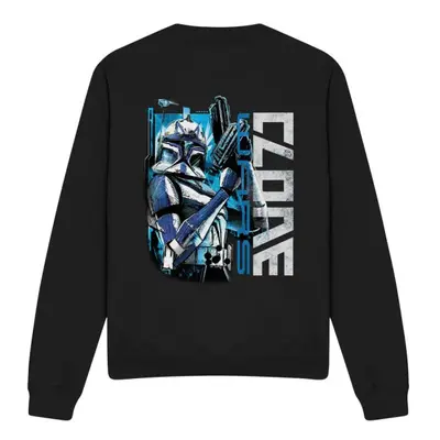 (L, Black) Star Wars Unisex Adult Clone Rex Sweatshirt