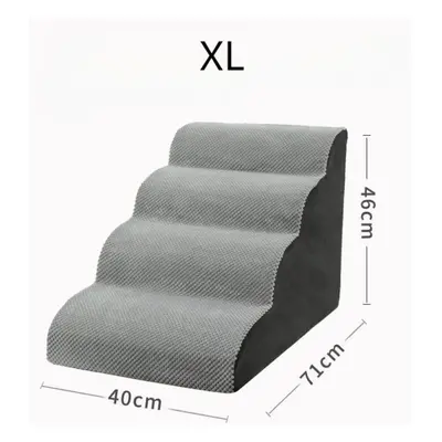 (XL) Tiers Dog Steps Durable Pet Stairs High Density Foam Dog Ladder Ramp For Bed Or Couch Non-s