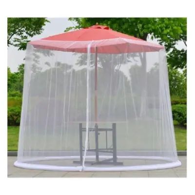 (white, W-CenterPost 300x230cm) Mosquito Bug Net,parasol Outdoor Lawn Garden Camping Umbrella Su