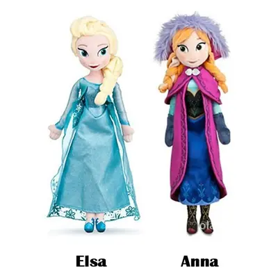 (Anna and Elsa, 40cm) 2pc Disney Frozen Fever Elsa And Anna Plush Dolls kid fun new