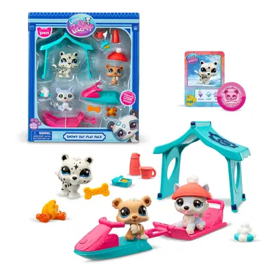 Littlest Pet Shop - Snowy Day Play Pack - LPS Gen Authentic Mystery Figures Surprise Collectible