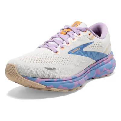 Brooks Women's Ghost Neutral Running Shoe - White/Vista/Lavendula - Medium