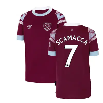 (XLB) West Ham Home Shirt (Kids) (SCAMACCA 7)