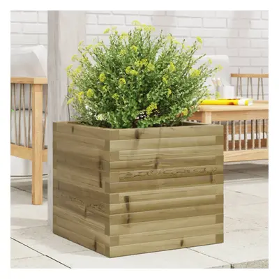 vidaXL Garden Planter 50x50x46 cm Impregnated Wood Pine