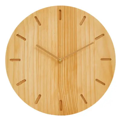 Premier Housewares Vitus Natural Wood Effect Wall Clock