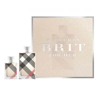 Burberry Brit Pcs Set For Women: 3.4 Edp Sp + Oz Edp Sp