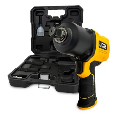 JCB ÃÂ½Ã¢ Square Drive Air Impact Wrench with Socket Set, 1450Nm Max Working Torque