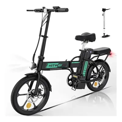 Hitway BK5 Electric Folding Bike 16" Fat Tire, 8.4Ah 250W 36V e-Bike