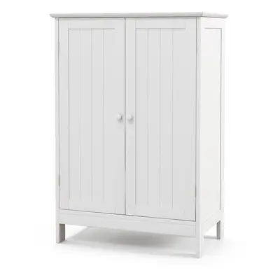 87cm Bathroom Storage Cabinet 3-Tier Floor Cabinet w/ Adjustable Shelf