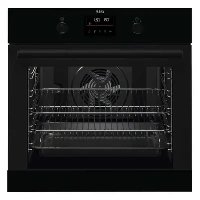 AEG BPK355061B SteamBake Pyrolytic Self Clean Oven - Black