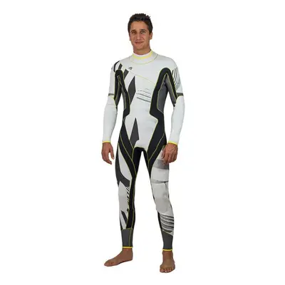 (white, XL) Men&apos;s And Women&apos;s Wetsuit Men&apos;s One-piece Long Sleeved Swimsuit Cold 