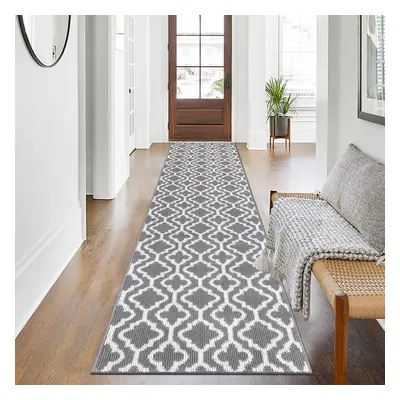 (66 x cm, Grey) Extra long corridor carpet non-slip