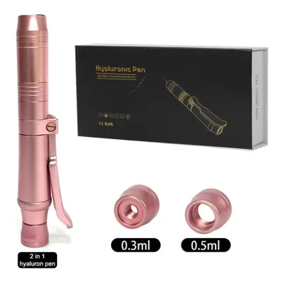 (pink) High Pressure Hyaluron Acid Pen Anti Wrinkle Lip Injection Hyaluron Gun Face Atomizer Tat