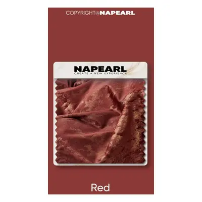 (red, W250cm x L250cm) 1pc Napearl 80% Blackout Luxurious Velvet Fabric With Hot Stamping Proces