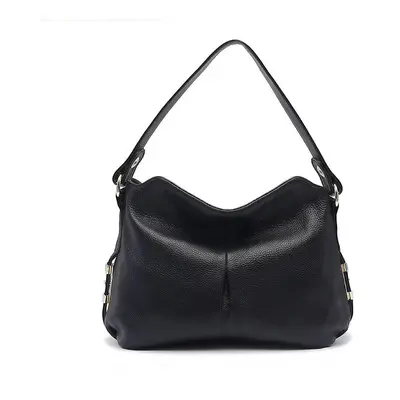 (black) Zency Women&apos;s Genuine Leather Bag Vintage Retro Shoulder Bags Female Casual Hobos C