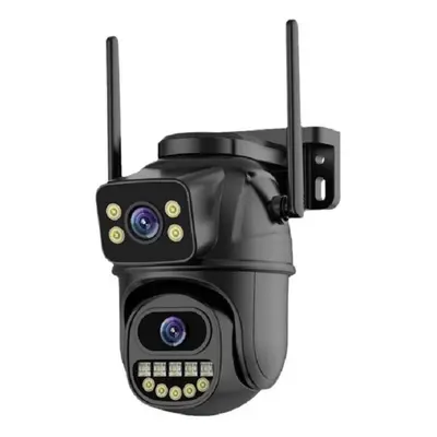 (Add 64G Card) New Eu 4k 8mp Wifi Ptz Ip Camera Dual Lens With Dual Screen Ai Human Auto Trackin