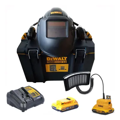 Dewalt 18v Powered Air Purifying Respirator & Welding Lens P3 Filter x2 2ah Kit