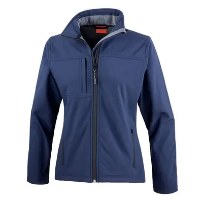 (16 UK, Navy) Result Womens/Ladies Classic Soft Shell Jacket