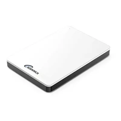 Sonnics 1TB White External Portable Hard drive type C USB 3.1 Compatible with Windows PC, Mac, S