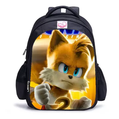 (Large (32*17*42), 4) Sonic student schoolbag large capacity kids backpack outdoor travel bag