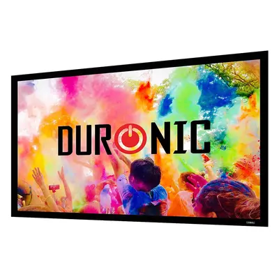 Duronic Projector Screen FFPS92/169 | 92-Inch Wall Mountable HD Projection Screen | Fixed Frame 