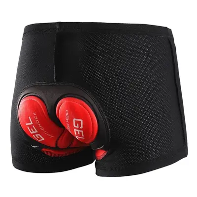 (Red, S) Men's Cycling Underwear Breathable 3D Gel Padded