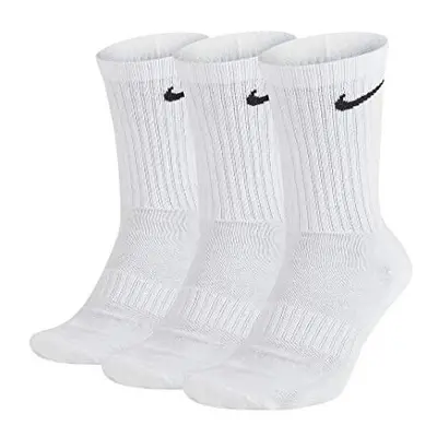 Everyday Cushioned Training Socks, Pack of 3, white / black