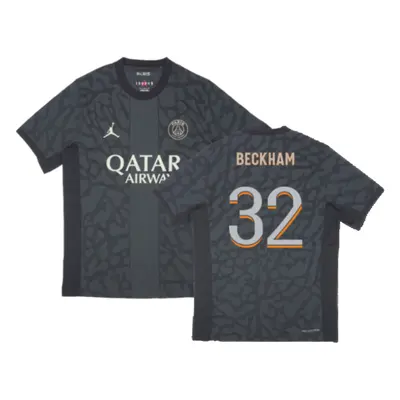 (M) PSG Third Authentic Players Shirt (Beckham 32)