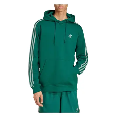 (L) ADIDAS Originals 3-Stripes Mens Hoodie Winter Hooded Sweatshirt Collegiate Green