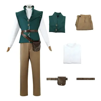 (2XL) Rapunzels Tangled Adventure Flynn Rider Cosplay Costume Halloween Role Playing