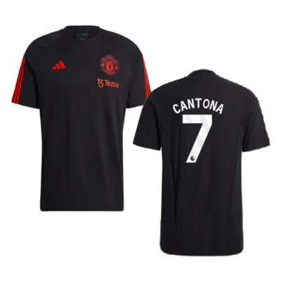 (S) Man Utd Training Tee (Black) (Cantona 7)