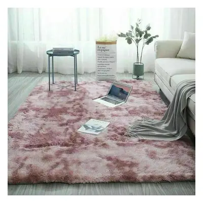 (Pink, x 290) Fluffy Shaggy Rug Large Carpet Mat Bedroom Rug