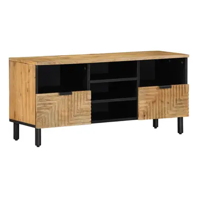 vidaXL TV Cabinet Brown 100x33x46 cm Solid Wood Mango TV stand TV sideboard