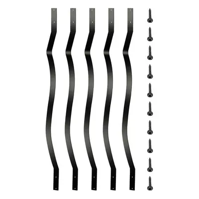 Vevor HJLGY32.2525-24OOV0 32.25 x in. Metal Deck Balusters, Black - Pack of