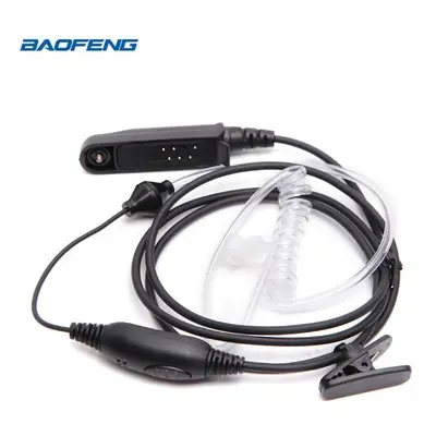 BAOFENG UV-9R Plus Waterproof Walkie Talkie Covert Air Acoustic Tube Headset For UV-XR A-58 UVXR