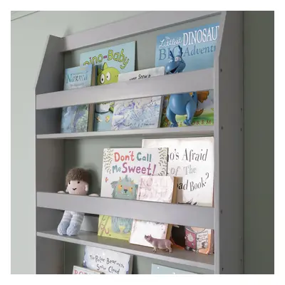 Hakan Display Shelf Bookcase Wall Mounted in Silk Grey