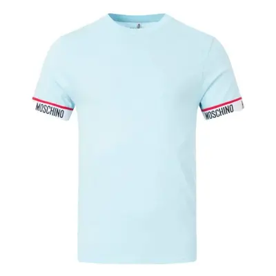 (332 Ice Blue, XXL) Moschino Tape Pop Up Logo T-Shirt