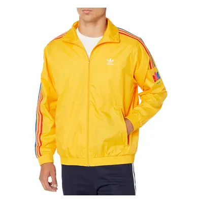 adidas Originals mens 3D Trefoil 3-Stripes Track Jacket Gold Small