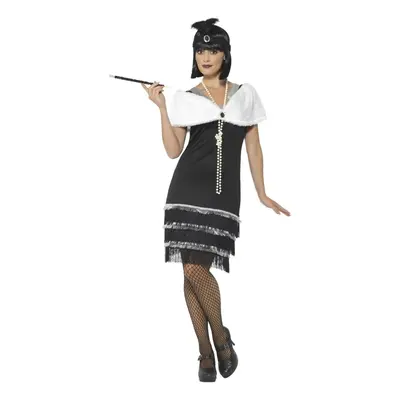 (S, Black) Smiffys Womens/Ladies Flapper Costume Set