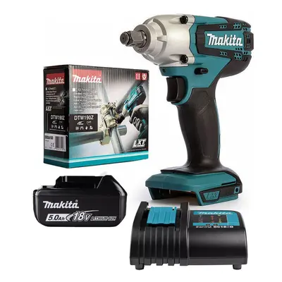 Makita DTW190Z 18v Cordless LXT 1/2" Impact Wrench Scaffolding Tool +5Ah Battery