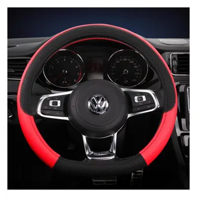 (2) D Shape Car Steering Wheel Cover For Vw Jetta 2017- Golf Scirocco Bettle 2012- Tiguan Auto