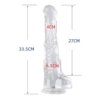 (platinum) Black Huge Realistic Horse Dildo Penis With Suction Cup Dick Cock Anal Vagina Massage