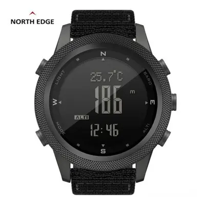 (black) North Edge Men Digital Watch Military Army Sports Watches Waterproof 50m Altimeter Barom