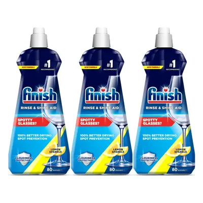 Dishwashing Rinse Aid for Shinier and Drier Dishes | Lemon | Pack of | 400ml each | x 400ml