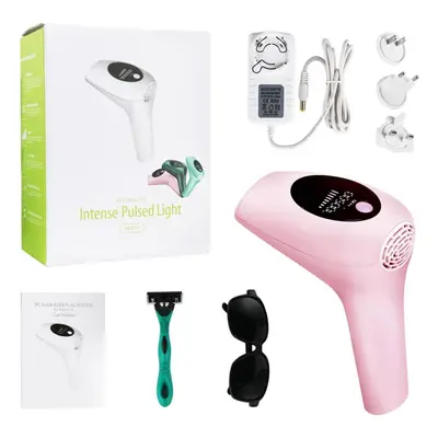 (pink) Lcd Display Flash Permanent Professional Laser Hair Removal Ipl Women Smooth Shaving Pain