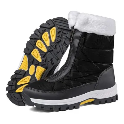 (black, 39) Tuinanle Ankle Boots Women Winter Shoes Keep Warm Non-slip Black Snow Boots Ladies L