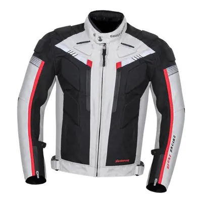 (light grey, M) 600d Oxford All Weather Motorcycle Bike Over Jacket Waterproof